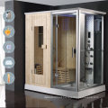 Simple Style Combination Finland Wooden Steam Room Cabin Sauna Shower